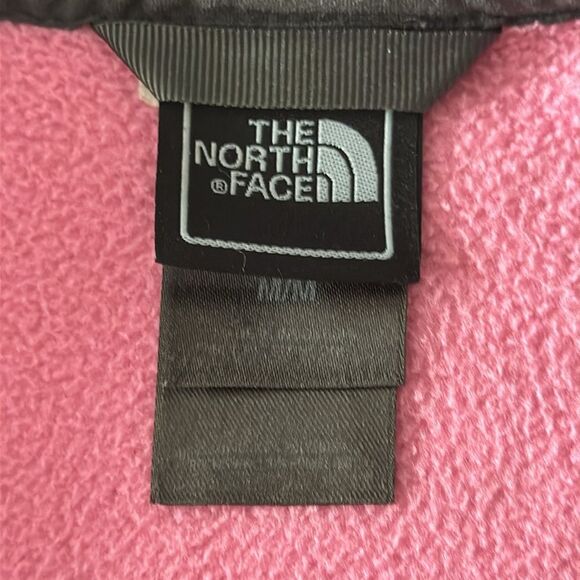 The North Face Women's Full Zip Fleece Jacket Pink&Grey Size M Authentic - Picture 3 of 12